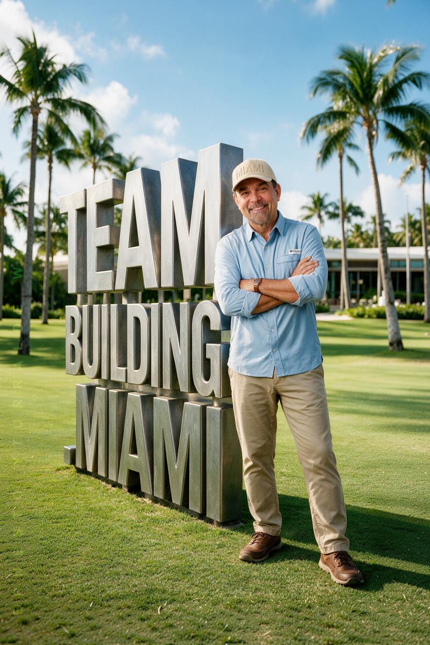 Ernesto Yturralde junto a profesionales de Team Building en Miami